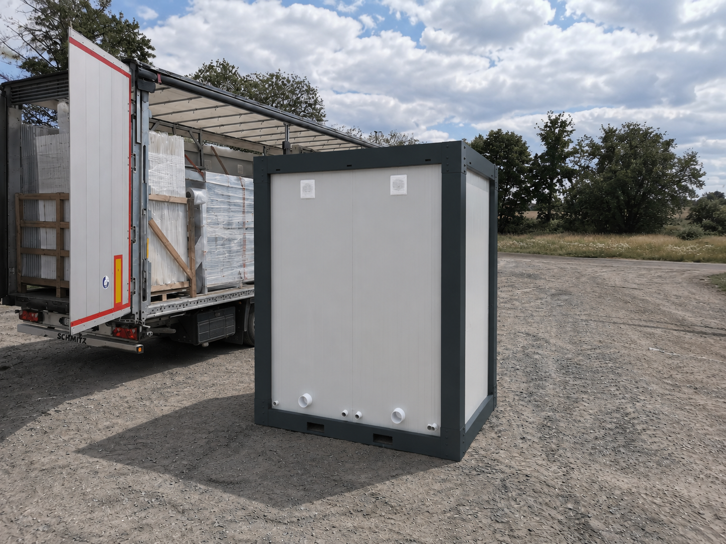 Sanitärmodul DUO/URI Außenansicht